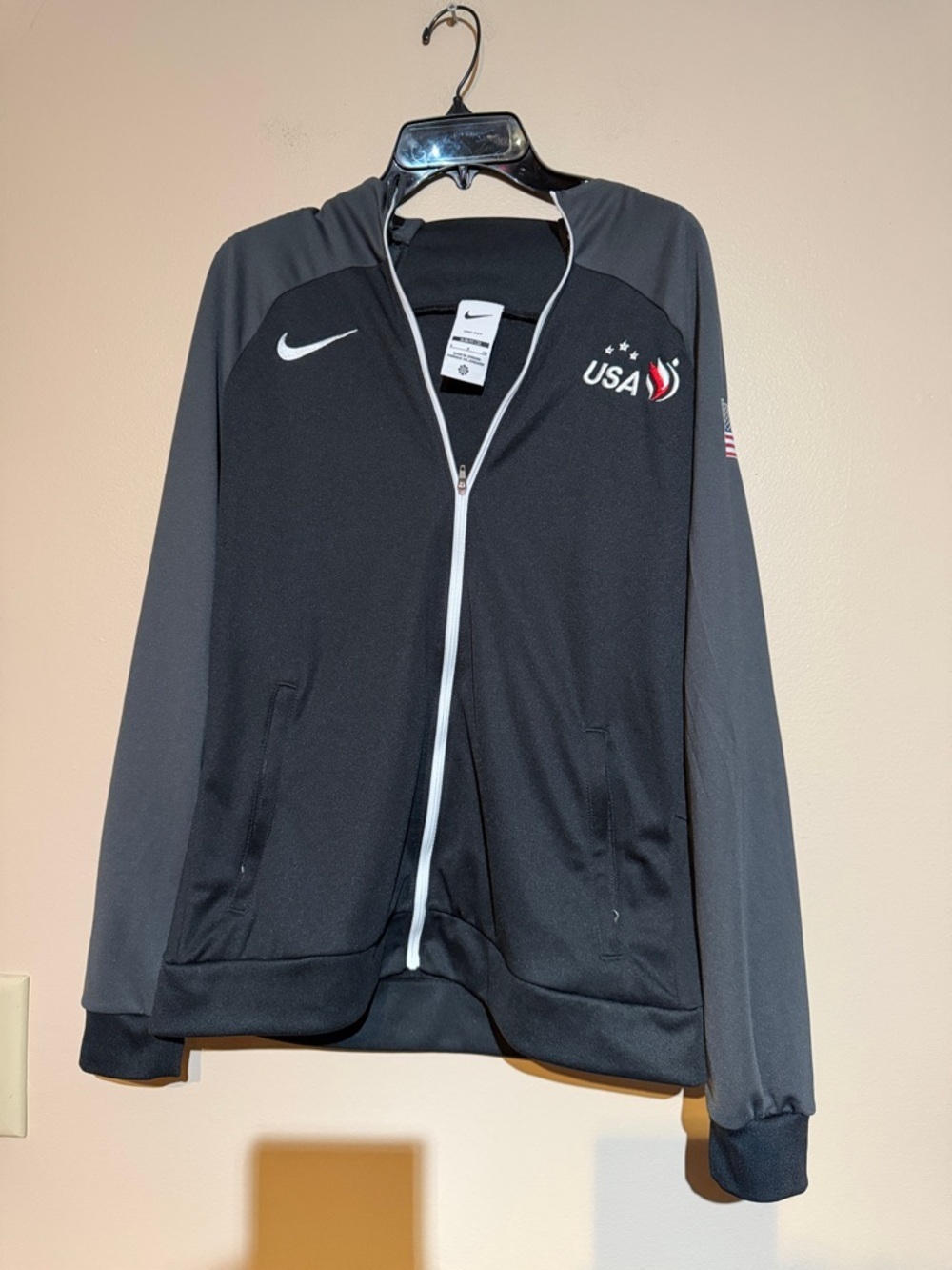 Nike Black & Gray USA gymnastics Jacket